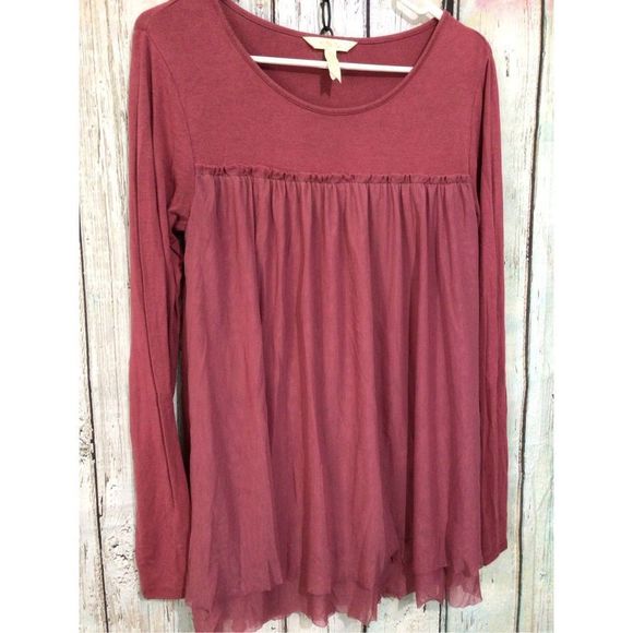 Matilda Jane Boho Peasant Style Top Size XS Dusty Rose 🌷 - Picture 5 of 10